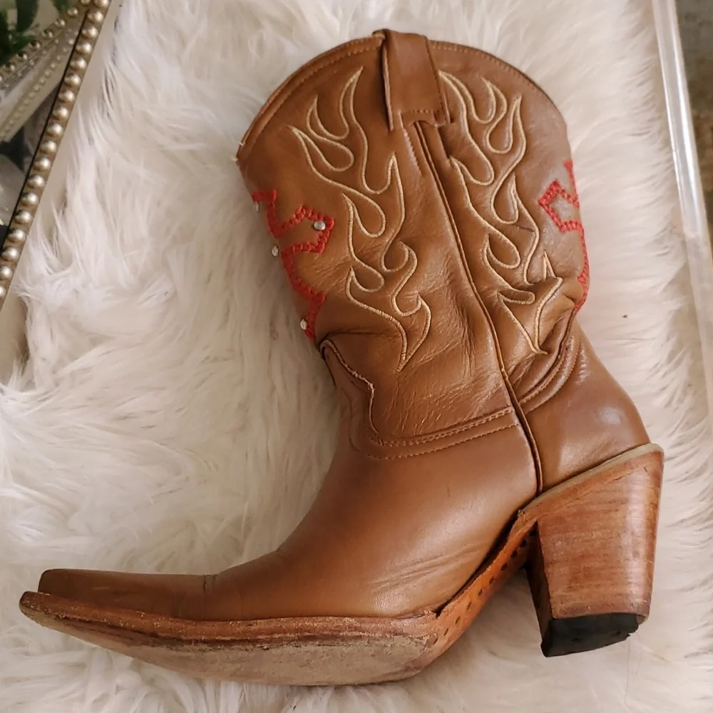 Jar women's brown cowboy Western boots size 7.5 - Picture 6 of 16